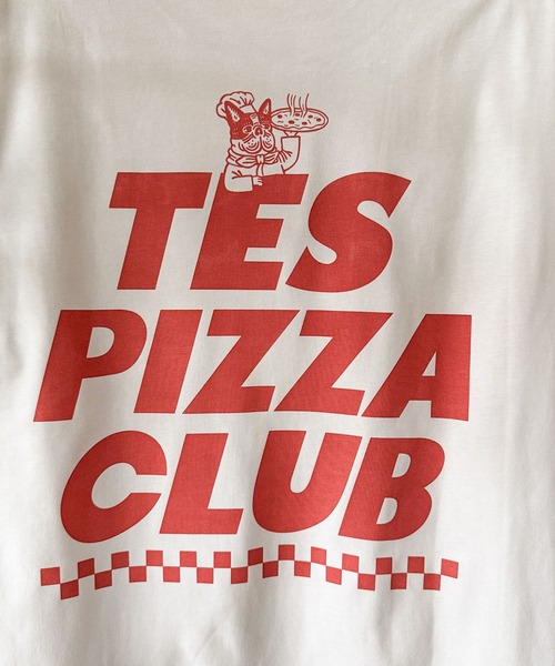 The Endless Summer(エンドレスサマー)の「WEB/FLAG LTD PIZZA CLUB TEE(Tシャツ/カットソー・メンズ・サンドベージュ/ホワイト・LARGE/MEDIUM/X-LARGE)」の12枚目の写真