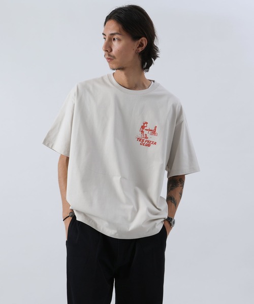 The Endless Summer(エンドレスサマー)の「WEB/FLAG LTD PIZZA CLUB TEE(Tシャツ/カットソー・メンズ・サンドベージュ/ホワイト・LARGE/MEDIUM/X-LARGE)」の13枚目の写真