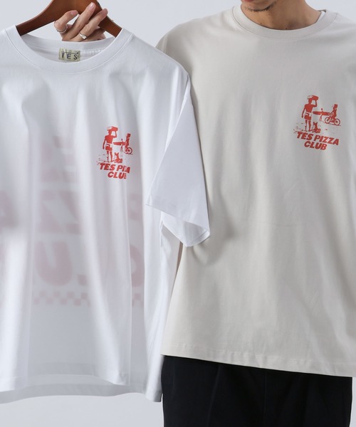 The Endless Summer(エンドレスサマー)の「WEB/FLAG LTD PIZZA CLUB TEE(Tシャツ/カットソー・メンズ・サンドベージュ/ホワイト・LARGE/MEDIUM/X-LARGE)」の18枚目の写真
