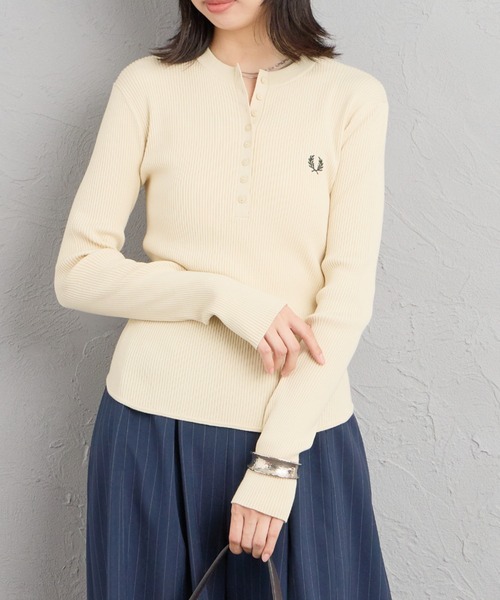 WEB先行予約】[FRED PERRY/フレッドペリー] 別注 ワンポイントロゴ刺繍