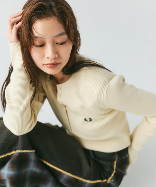 別注 品牌刺繡亨利領羅紋針織衫