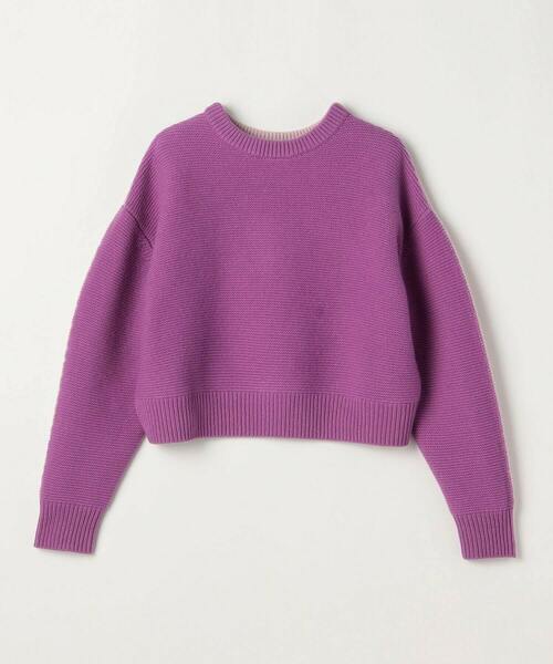 feerique(フィーリック)の「MOGA ウールカシミヤバイカラープルオーバー(ニット/セーター・レディース・ホワイト系その他/ブルー系その他/パープル系その他・2)」の3枚目の写真