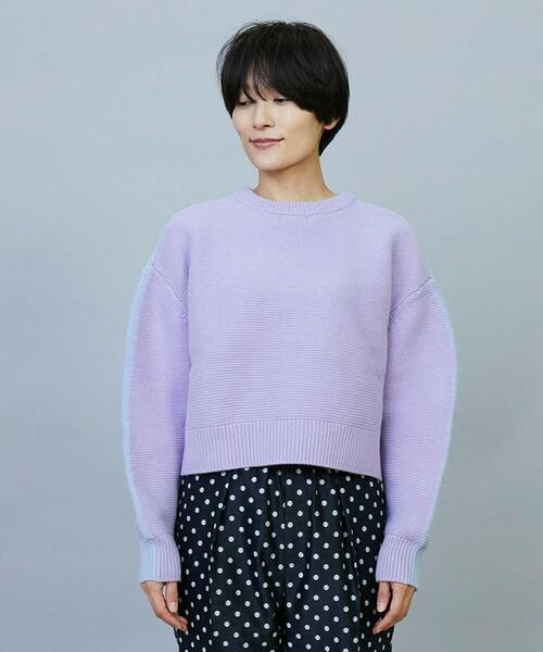 feerique(フィーリック)の「MOGA ウールカシミヤバイカラープルオーバー(ニット/セーター・レディース・ホワイト系その他/ブルー系その他/パープル系その他・2)」の11枚目の写真