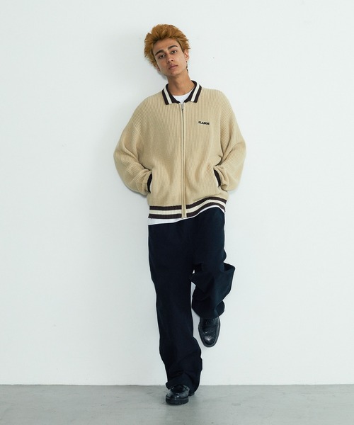 XLARGE（エクストララージ）の「LINE KNIT TOP（ニット/セーター・メンズ・ベージュ/ブラック・XL/L/M/S）」の11枚目の写真