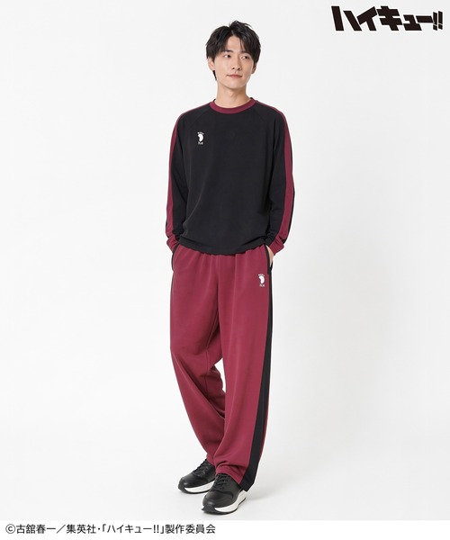 Honeys(ハニーズ)の「ハイキュー!! ジャージパンツ(スウェットパンツ・レディース・レッド系1/ワイン系1/ホワイト系1/ブラック系1・M/LL/L)」の10枚目の写真