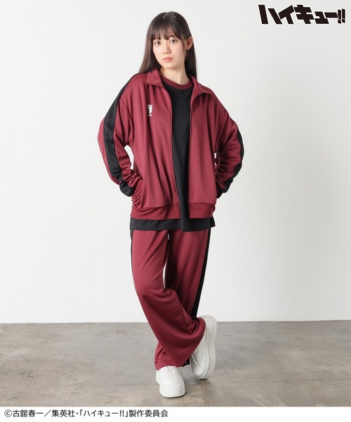 Honeys(ハニーズ)の「ハイキュー!! ジャージパンツ(スウェットパンツ・レディース・レッド系1/ワイン系1/ホワイト系1/ブラック系1・M/LL/L)」の11枚目の写真
