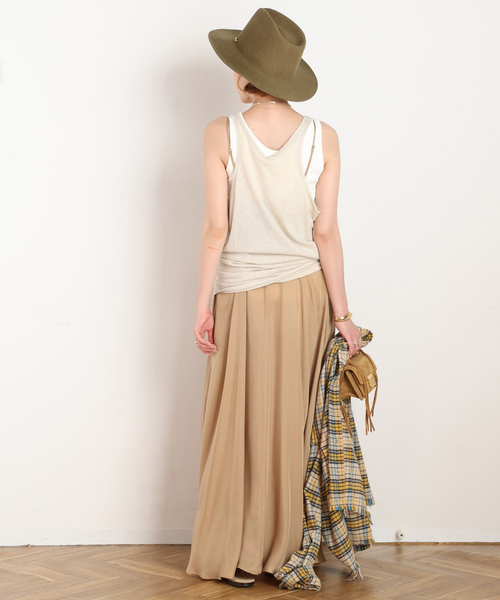 R13(アールサーティーン)の「*【R13/アールサーティーン】NEW YORK RELAXED TANK(Tシャツ/カットソー・レディース・ベージュ・FREE)」の6枚目の写真