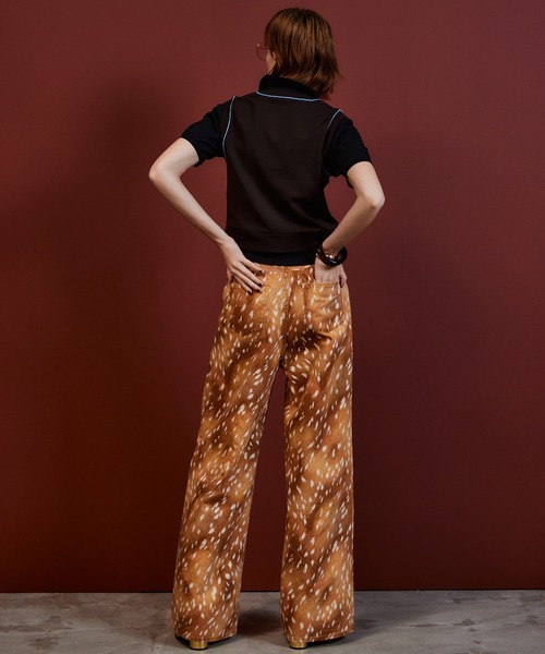 MAISON SPECIAL（メゾンスペシャル）の「Polo Layered Knit/ポロレイヤードニット（ニット/セーター・レディース・ブラウン/ターコイズブルー/グリーン・FREE）」の10枚目の写真