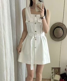ノースリーブショートワンピース