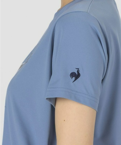 le coq sportif(ルコックスポルティフ)の「ルコックスポルティフ【PAUL&JOEコラボ】サンスクリーン半袖Tシャツ 花柄 レディース 吸汗速乾 ストレッチ UVCUT(Tシャツ/カットソー・レディース・ブルー/ホワイト系その他/ネイビー/ピンク・L/M/S/XL)」の12枚目の写真
