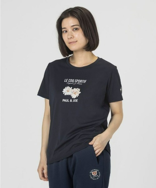 le coq sportif(ルコックスポルティフ)の「ルコックスポルティフ【PAUL&JOEコラボ】サンスクリーン半袖Tシャツ 花柄 レディース 吸汗速乾 ストレッチ UVCUT(Tシャツ/カットソー・レディース・ブルー/ホワイト系その他/ネイビー/ピンク・L/M/S/XL)」の14枚目の写真