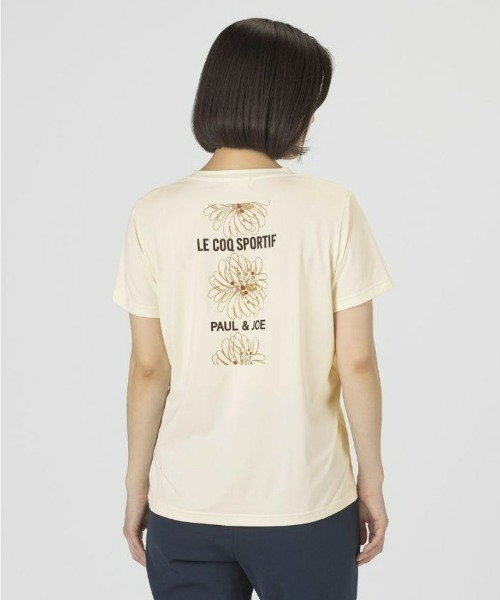 le coq sportif(ルコックスポルティフ)の「ルコックスポルティフ【PAUL&JOEコラボ】サンスクリーン半袖Tシャツ 花柄 レディース 吸汗速乾 ストレッチ UVCUT(Tシャツ/カットソー・レディース・ブルー/ホワイト系その他/ネイビー/ピンク・L/M/S/XL)」の15枚目の写真