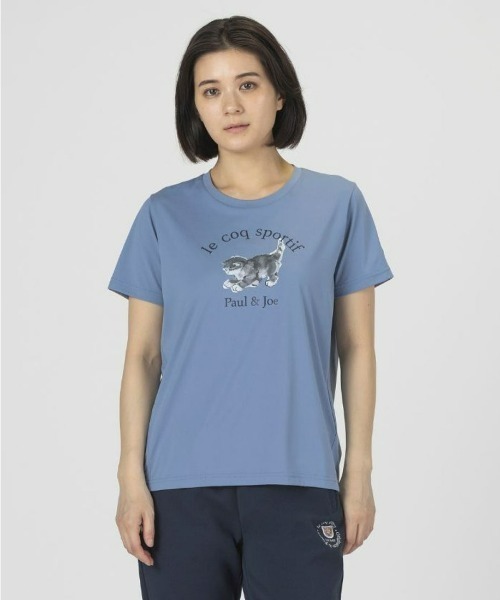 le coq sportif(ルコックスポルティフ)の「ルコックスポルティフ【PAUL&JOEコラボ】サンスクリーン半袖Tシャツ 花柄 レディース 吸汗速乾 ストレッチ UVCUT(Tシャツ/カットソー・レディース・ブルー/ホワイト系その他/ネイビー/ピンク・L/M/S/XL)」の16枚目の写真