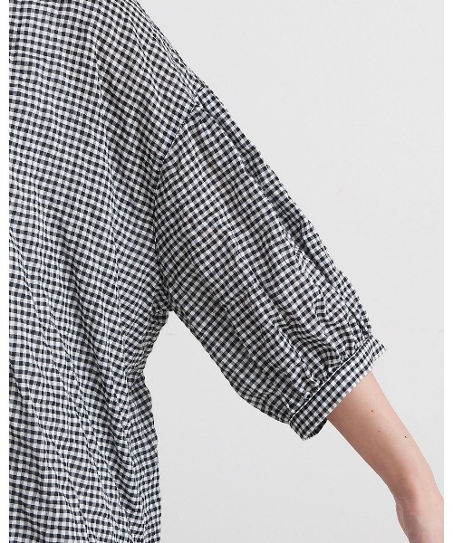 HEAVENLY(ヘブンリー)の「【 HEAVENLY / ヘブンリー 】 Check Shirring Frillneck Pullover / チェック シャーリング フリルネック プルオーバー 2637062 DLI(シャツ/ブラウス・レディース・その他1/オフホワイト・FREE)」の12枚目の写真