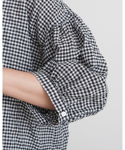 HEAVENLY(ヘブンリー)の「【 HEAVENLY / ヘブンリー 】 Check Shirring Frillneck Pullover / チェック シャーリング フリルネック プルオーバー 2637062 DLI(シャツ/ブラウス・レディース・その他1/オフホワイト・FREE)」の14枚目の写真
