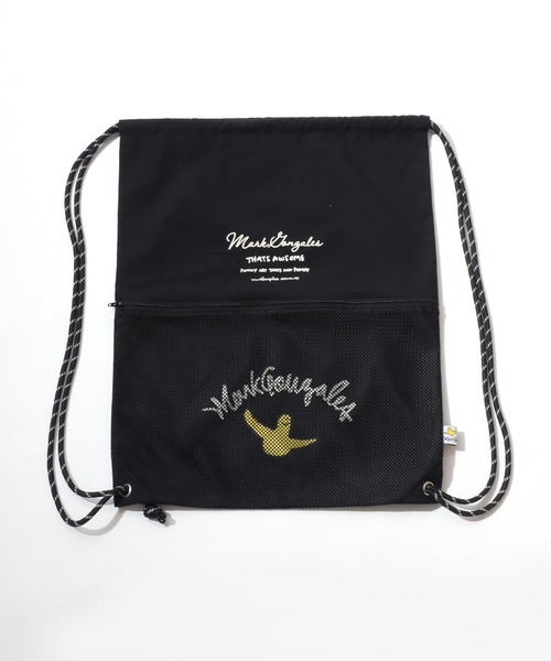Mark Gonzales(マーク・ゴンザレス)の「MARK GONZALES ARTWORK COLLECTION/マークゴンザレス 別注 メッシュポケット ドローコード アソート ナップサック メンズ レディース(バックパック/リュック・メンズ・ブラック/ホワイト/ベージュ系その他/ブラック系その他/グリーン系その他・FREE)」の10枚目の写真