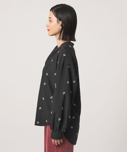 A DAY IN THE LIFE UNITED ARROWS(アデイインザライフユナイテッドアローズ)の「エンブロイダリースキッパーシャツ <A DAY IN THE LIFE>(シャツ/ブラウス・レディース・ダークブラウン/ブラック/ベージュ・FREE)」の15枚目の写真