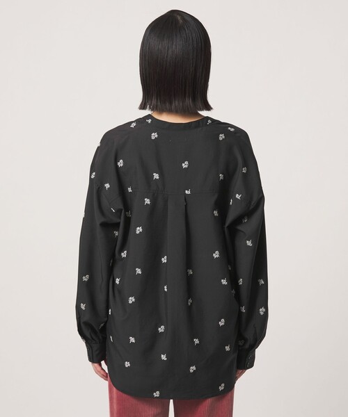 A DAY IN THE LIFE UNITED ARROWS(アデイインザライフユナイテッドアローズ)の「エンブロイダリースキッパーシャツ <A DAY IN THE LIFE>(シャツ/ブラウス・レディース・ダークブラウン/ブラック/ベージュ・FREE)」の16枚目の写真