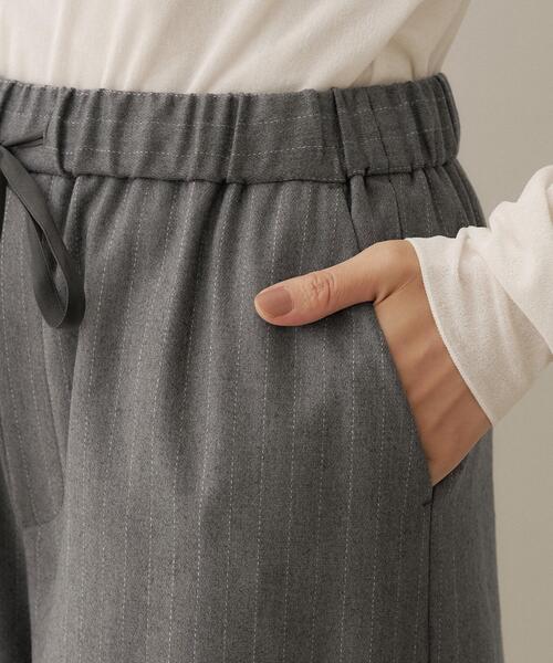UNTITLED（アンタイトル）の「【セットアップ可/ウエストゴム】ウールドロストパンツ（その他パンツ・レディース・チャコールグレー/ダークブラウン/チャコール・48/00/03/02/50/01/04/46/44/42）」の22枚目の写真