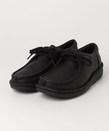 Clarks（クラークス）の「Nature Moc/ネイチャーモック(ブラックレザー)（モカシン/デッキシューズ）」