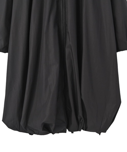 STYLE DELI(スタイルデリ)の「【DELI by】エアリーバルーンヘムZIPシャツワンピース(ワンピース・レディース・ブラック・M)」の10枚目の写真