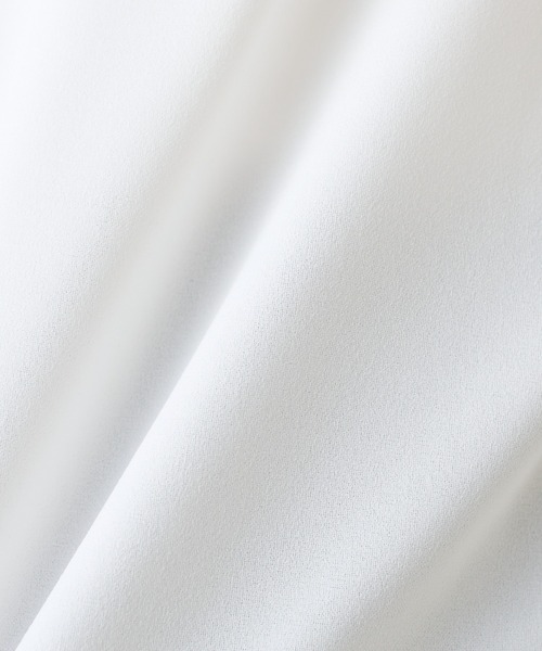 COLLAGE GALLARDAGALANTE（コラージュガリャルダガランテ）の「シアー切替カットジョーゼットプルオーバー（Tシャツ/カットソー・レディース・ネイビー/ミント/オフホワイト/ブラック・FREE）」の10枚目の写真