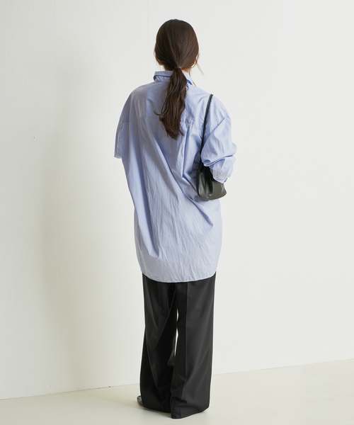 plage（プラージュ）の「R’IAM WOOSTED BASIC パンツ（スラックス・レディース・ブラック/チャコールグレー・38/36/34）」の15枚目の写真