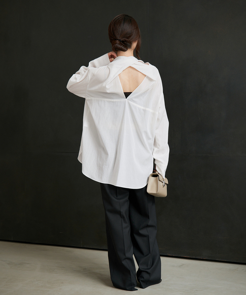 plage（プラージュ）の「R’IAM WOOSTED BASIC パンツ（スラックス・レディース・ブラック/チャコールグレー・38/36/34）」の21枚目の写真