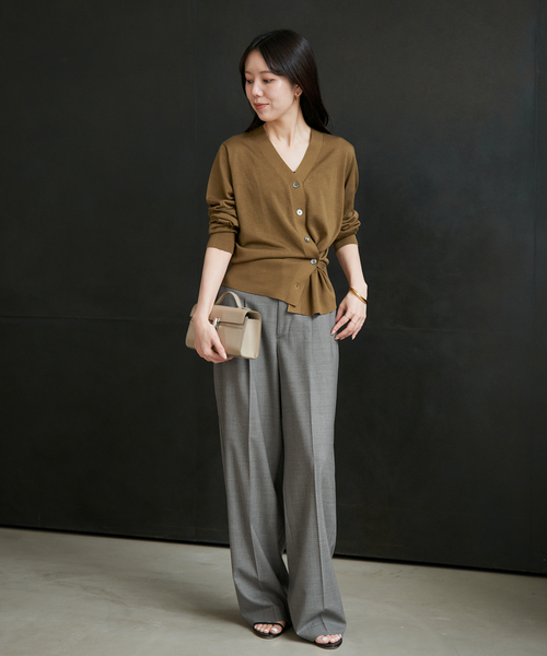 plage（プラージュ）の「R’IAM WOOSTED BASIC パンツ（スラックス・レディース・ブラック/チャコールグレー・38/36/34）」の12枚目の写真