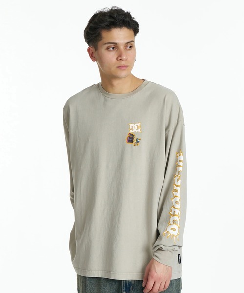 DC SHOES(ディーシーシューズ)の「DC SHOES メンズ 26 ELECTRIC LS ロンT 【2026年秋冬モデル】/バック袖プリント長袖ロンT(Tシャツ/カットソー・メンズ・ホワイト/ブラック/ホワイト系その他・MEDIUM/LARGE/X-LARGE)」の5枚目の写真