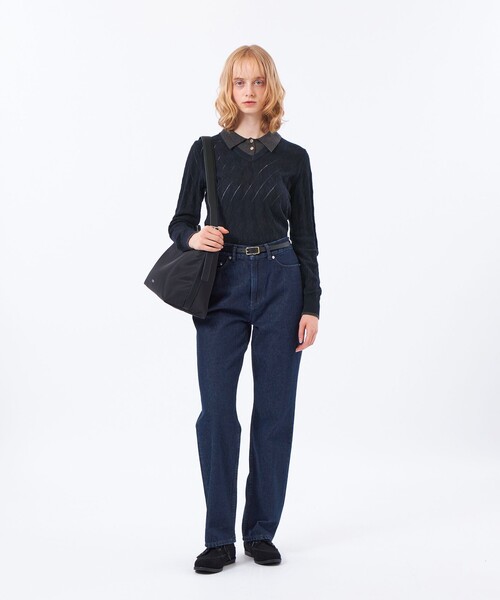 MACKINTOSH PHILOSOPHY（ﾏｯｷﾝﾄｯｼｭ ﾌｨﾛｿﾌｨｰ）の「ストレートデニムパンツ（デニムパンツ・レディース・ブルー・36）」の9枚目の写真
