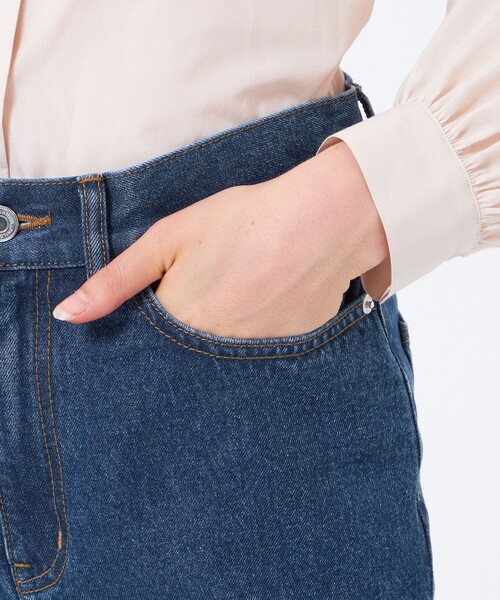 MACKINTOSH PHILOSOPHY（ﾏｯｷﾝﾄｯｼｭ ﾌｨﾛｿﾌｨｰ）の「ストレートデニムパンツ（デニムパンツ・レディース・ブルー・36）」の3枚目の写真