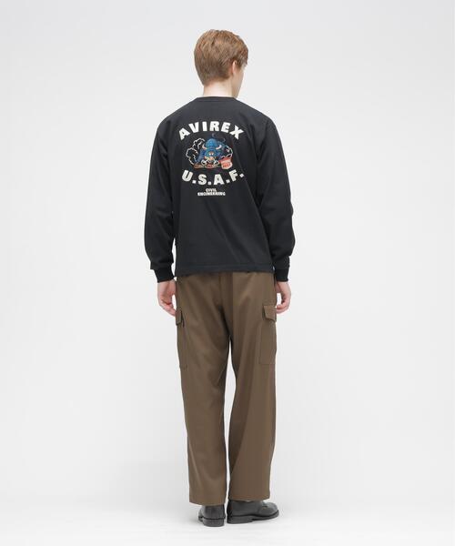 AVIREX（アヴィレックス）の「L/S T-SHIRT "PRIME BEEF" / 長袖Tシャツ ”プライムビーフ” / AVIREX / アヴィレックス（Tシャツ/カットソー・メンズ・レッド/ブラック/ホワイト・M/L/XL/2XL）」の5枚目の写真
