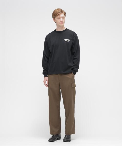 AVIREX（アヴィレックス）の「L/S T-SHIRT "PRIME BEEF" / 長袖Tシャツ ”プライムビーフ” / AVIREX / アヴィレックス（Tシャツ/カットソー・メンズ・レッド/ブラック/ホワイト・M/L/XL/2XL）」の6枚目の写真