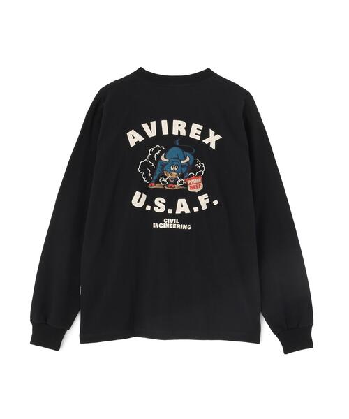 AVIREX（アヴィレックス）の「L/S T-SHIRT "PRIME BEEF" / 長袖Tシャツ ”プライムビーフ” / AVIREX / アヴィレックス（Tシャツ/カットソー・メンズ・レッド/ブラック/ホワイト・M/L/XL/2XL）」の13枚目の写真