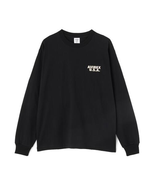 AVIREX（アヴィレックス）の「L/S T-SHIRT "PRIME BEEF" / 長袖Tシャツ ”プライムビーフ” / AVIREX / アヴィレックス（Tシャツ/カットソー・メンズ・レッド/ブラック/ホワイト・M/L/XL/2XL）」の14枚目の写真