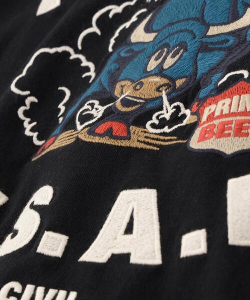 AVIREX（アヴィレックス）の「L/S T-SHIRT "PRIME BEEF" / 長袖Tシャツ ”プライムビーフ” / AVIREX / アヴィレックス（Tシャツ/カットソー・メンズ・レッド/ブラック/ホワイト・M/L/XL/2XL）」の15枚目の写真