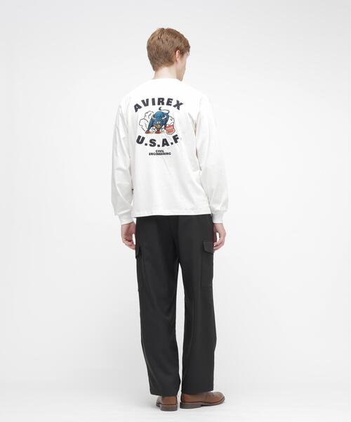 AVIREX（アヴィレックス）の「L/S T-SHIRT "PRIME BEEF" / 長袖Tシャツ ”プライムビーフ” / AVIREX / アヴィレックス（Tシャツ/カットソー・メンズ・レッド/ブラック/ホワイト・M/L/XL/2XL）」の17枚目の写真