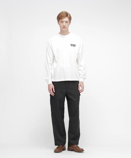 AVIREX（アヴィレックス）の「L/S T-SHIRT "PRIME BEEF" / 長袖Tシャツ ”プライムビーフ” / AVIREX / アヴィレックス（Tシャツ/カットソー・メンズ・レッド/ブラック/ホワイト・M/L/XL/2XL）」の18枚目の写真