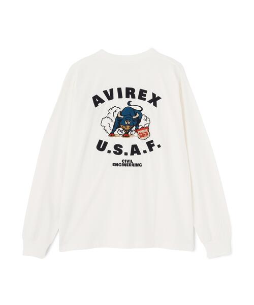 AVIREX（アヴィレックス）の「L/S T-SHIRT "PRIME BEEF" / 長袖Tシャツ ”プライムビーフ” / AVIREX / アヴィレックス（Tシャツ/カットソー・メンズ・レッド/ブラック/ホワイト・M/L/XL/2XL）」の19枚目の写真