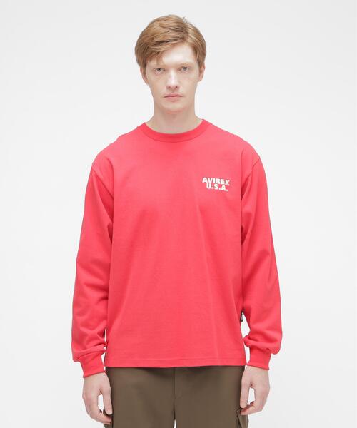 AVIREX（アヴィレックス）の「L/S T-SHIRT "PRIME BEEF" / 長袖Tシャツ ”プライムビーフ” / AVIREX / アヴィレックス（Tシャツ/カットソー・メンズ・レッド/ブラック/ホワイト・M/L/XL/2XL）」の22枚目の写真