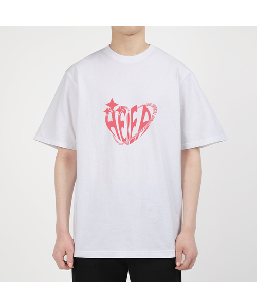 AEXEA（アクシー）の「ラブユニバース 半袖Tシャツ F04BRD_ABX10996（Tシャツ/カットソー・メンズ・ブラック/グレー系その他/ホワイト/ブルー・L/M/S/XL）」の2枚目の写真