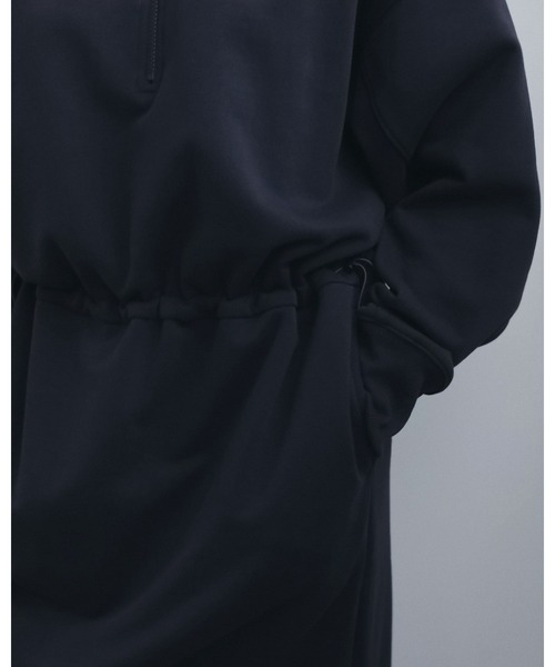 anuke（アンヌーク）の「Halfzip Sweat Onepiece（ワンピース・レディース・グレー/ネイビー・38inch/36inch）」の11枚目の写真