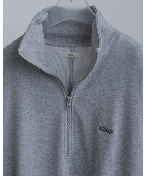 anuke（アンヌーク）の「Halfzip Sweat Onepiece（ワンピース・レディース・グレー/ネイビー・38inch/36inch）」の4枚目の写真