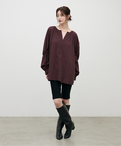 LARUTA（ラルータ）の「【LARUTA】［Web限定］ストレッチツイルショートカプリパンツ（その他パンツ・レディース・ブラック・FREE）」の6枚目の写真