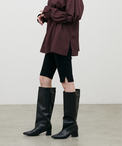 LARUTA（ラルータ）の「【LARUTA】［Web限定］ストレッチツイルショートカプリパンツ（その他パンツ・レディース・ブラック・FREE）」の4枚目の写真