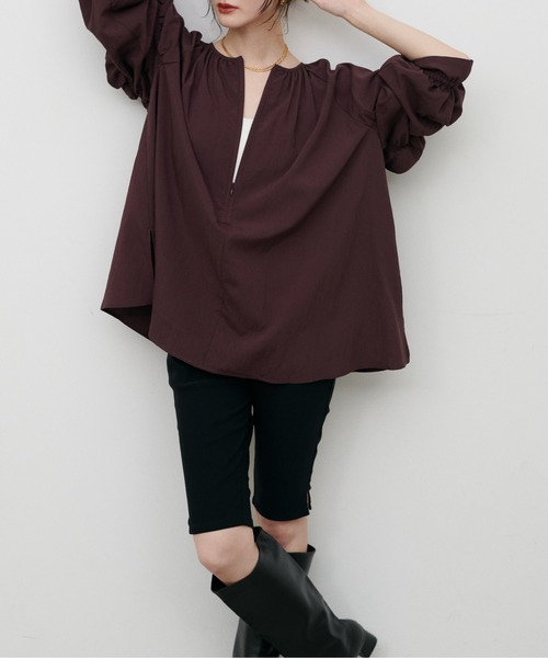 LARUTA（ラルータ）の「【LARUTA】［Web限定］ストレッチツイルショートカプリパンツ（その他パンツ・レディース・ブラック・FREE）」の5枚目の写真