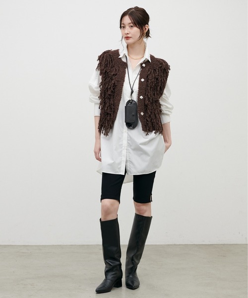 LARUTA（ラルータ）の「【LARUTA】［Web限定］ストレッチツイルショートカプリパンツ（その他パンツ・レディース・ブラック・FREE）」の3枚目の写真