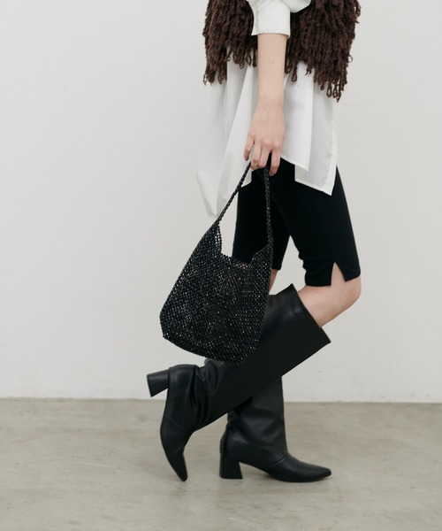 LARUTA（ラルータ）の「【LARUTA】［Web限定］ストレッチツイルショートカプリパンツ（その他パンツ・レディース・ブラック・FREE）」の2枚目の写真