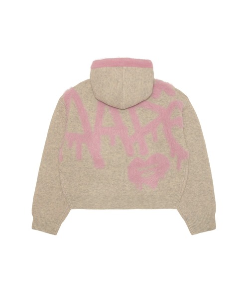 AAPE BY A BATHING APE（エーエイプバイアベイシングエイプ）の「AAPE ZIP UP HOODIE KNIT（ニット/セーター・レディース・アイボリー・XX-SMALL/X-SMALL）」の2枚目の写真